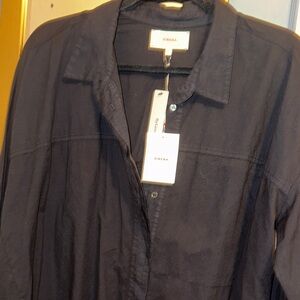 XiRENA 100% cotton Button-Up Blouse